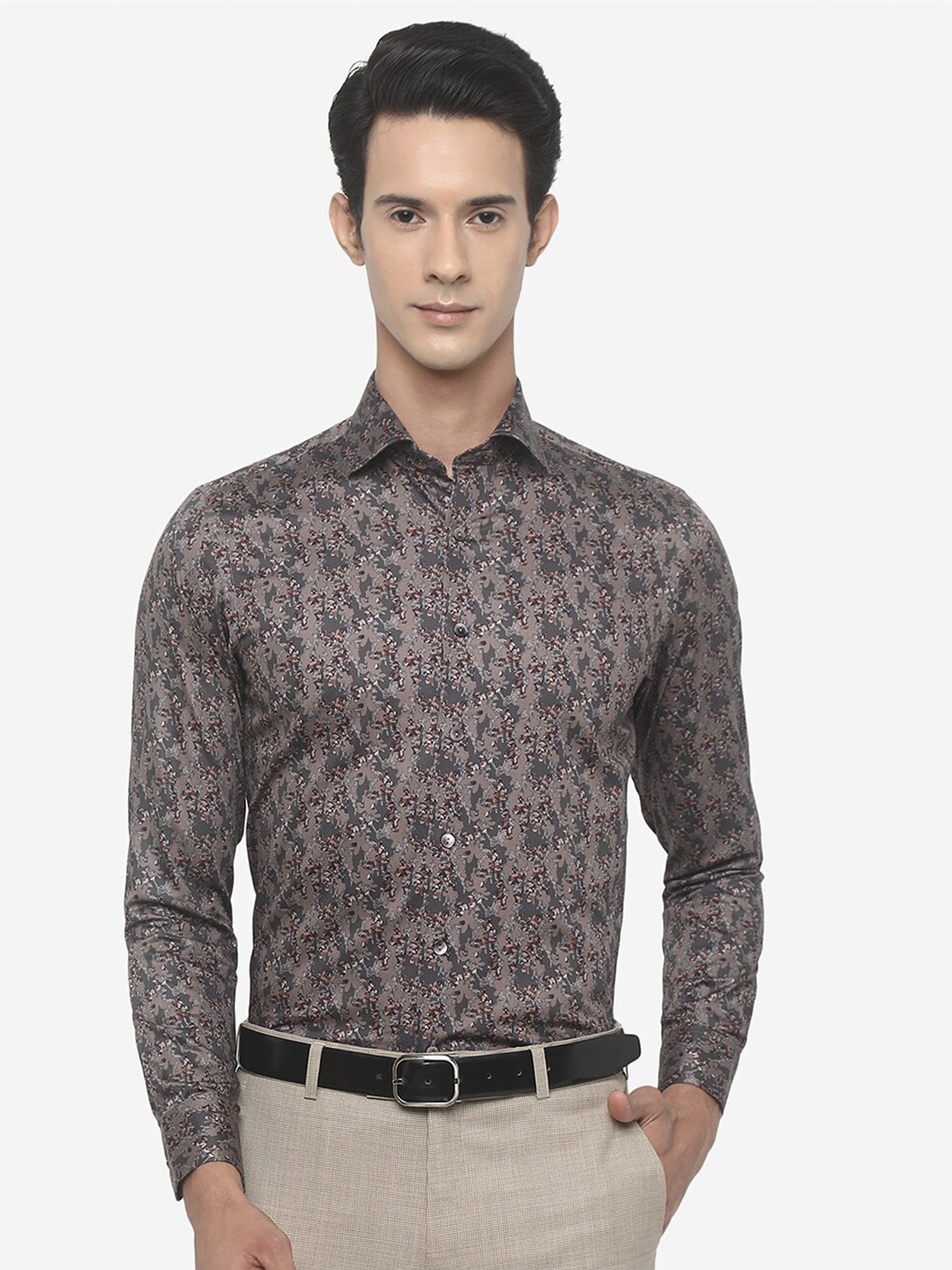 

WYRE Men Slim Fit Floral Printed Casual Shirt, Grey