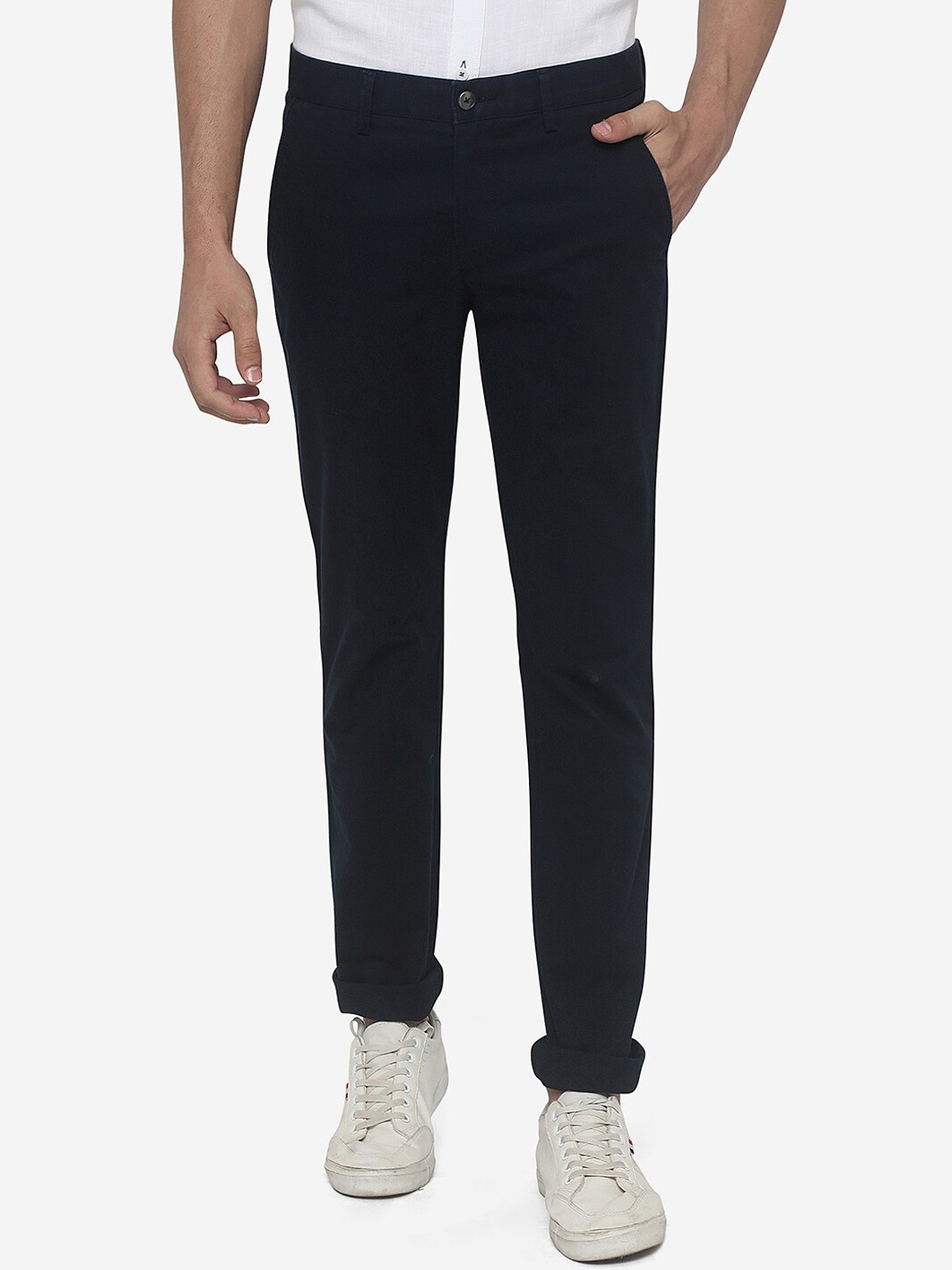 

Greenfibre Men Blue Slim Fit Trousers