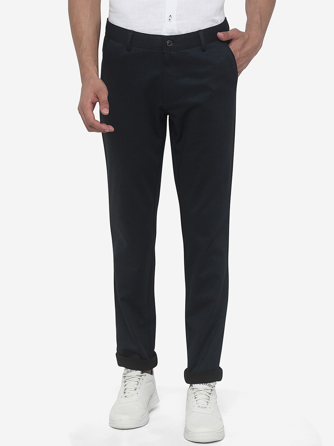 

JB STUDIO Men Blue Slim Fit Chinos Trousers