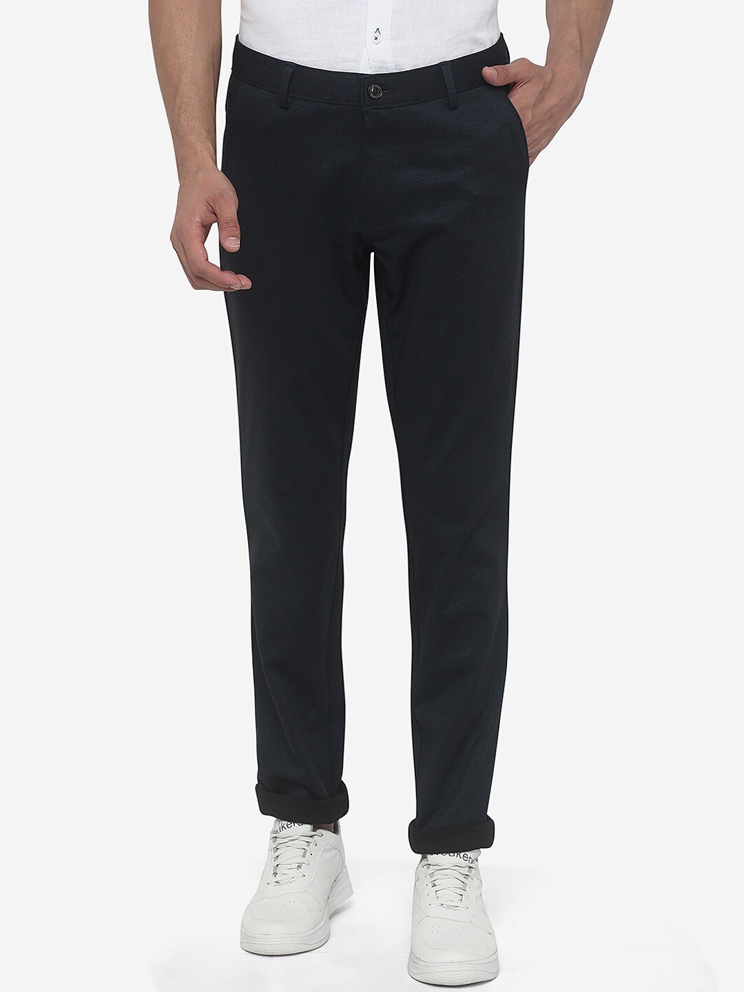 

JB STUDIO Men Blue Slim Fit Chinos Trousers