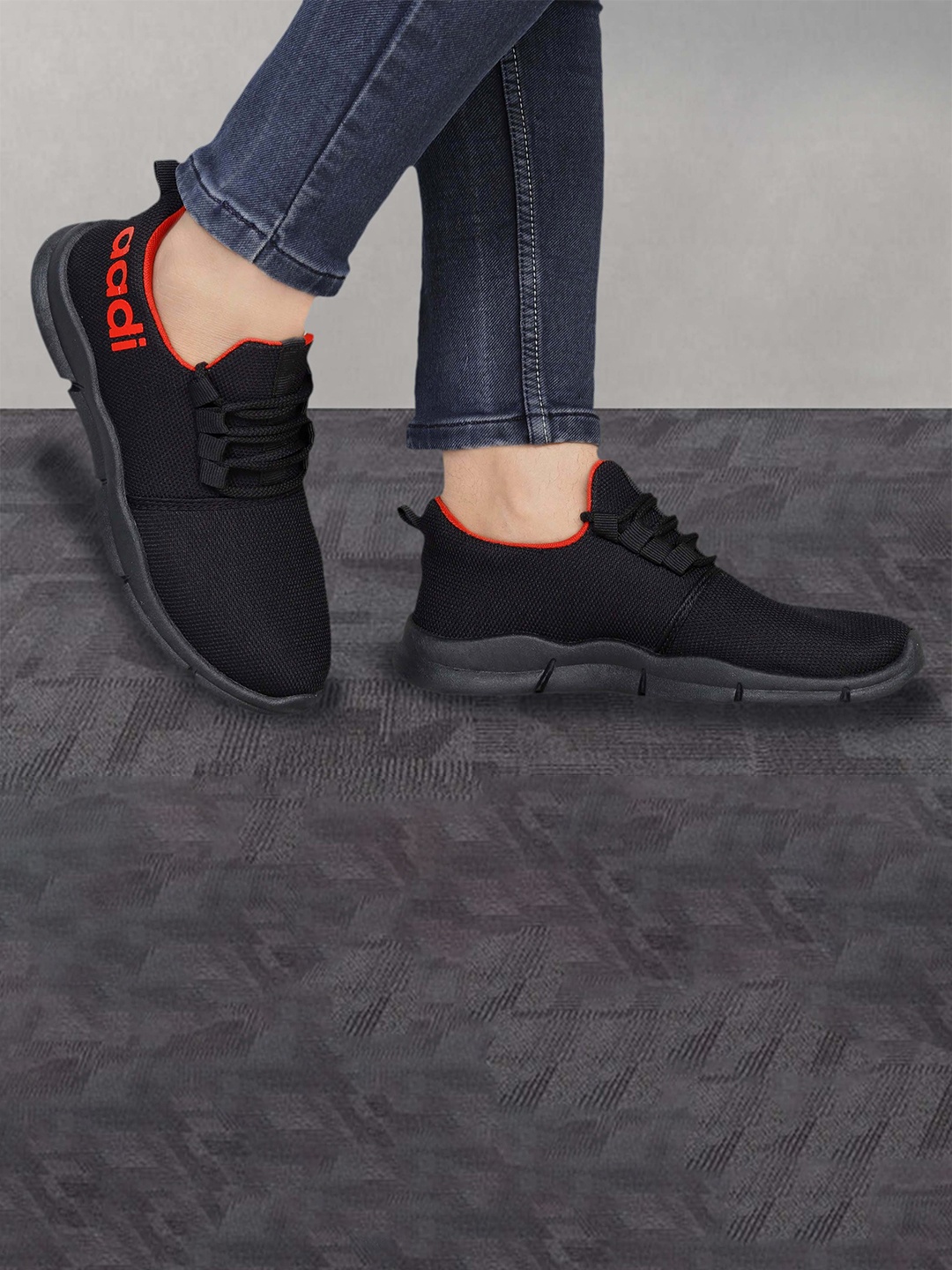 

aadi Men Black Casual Sneakers
