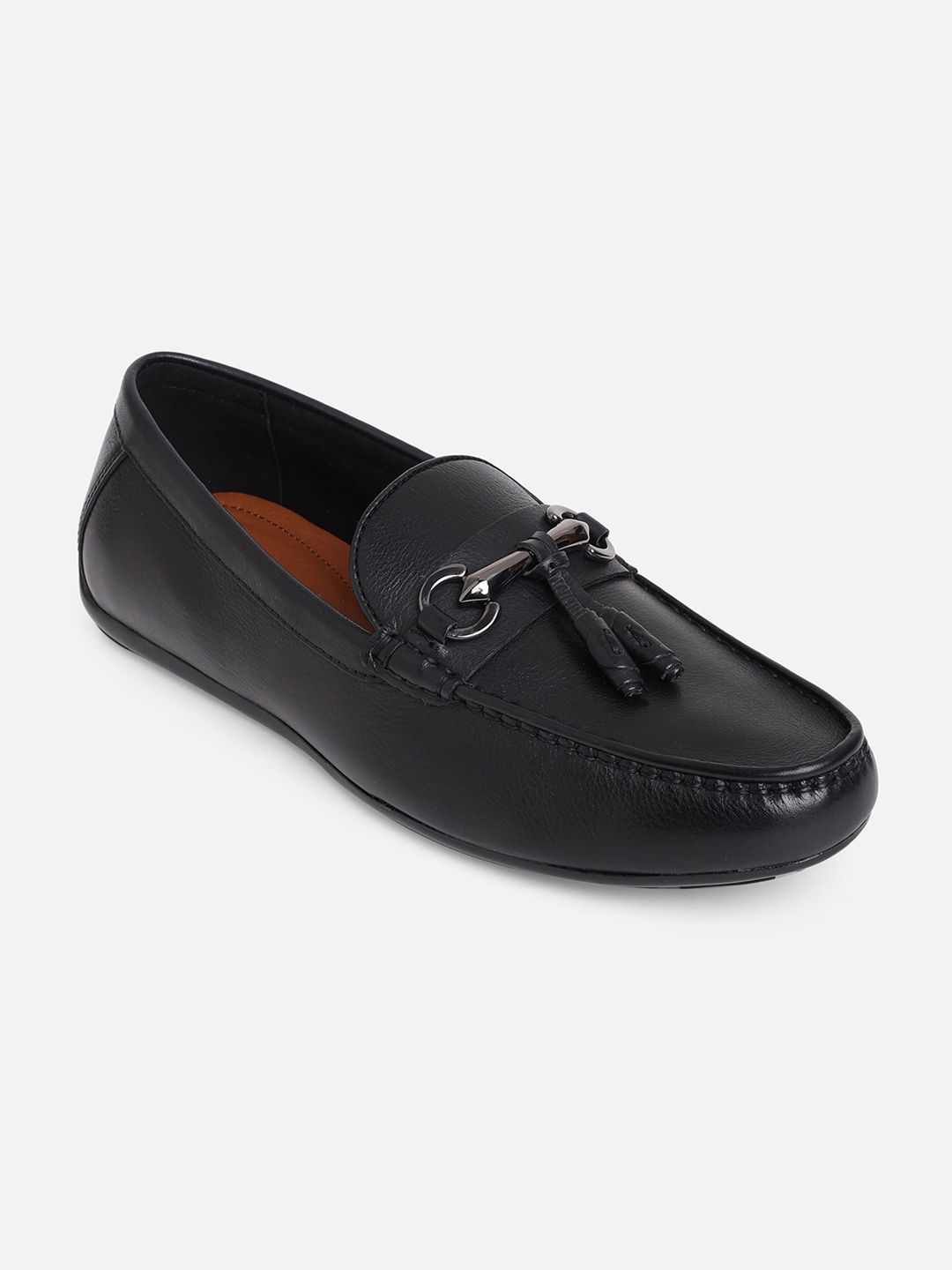 

ALDO Men Leather Loafers, Black