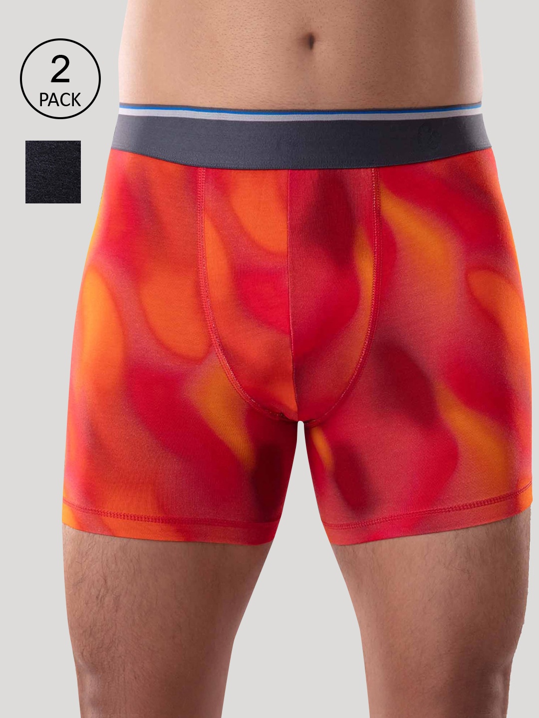 

Gloot Pack of 2 Tencel Performance Less SAC Tech Boxer Brief with Anti Odour, Black