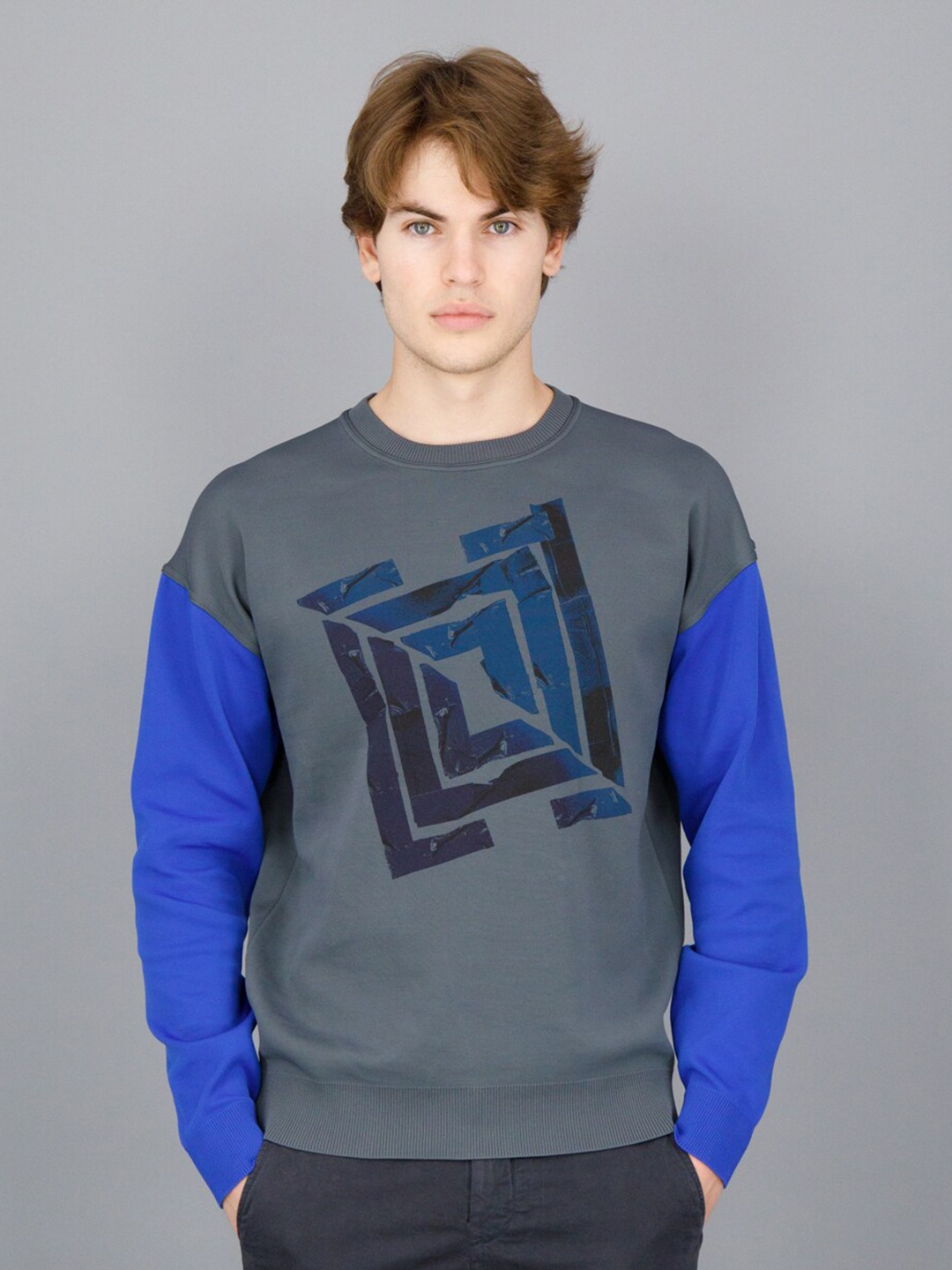 

FREESOUL Men Printed Sweatshirt, Grey