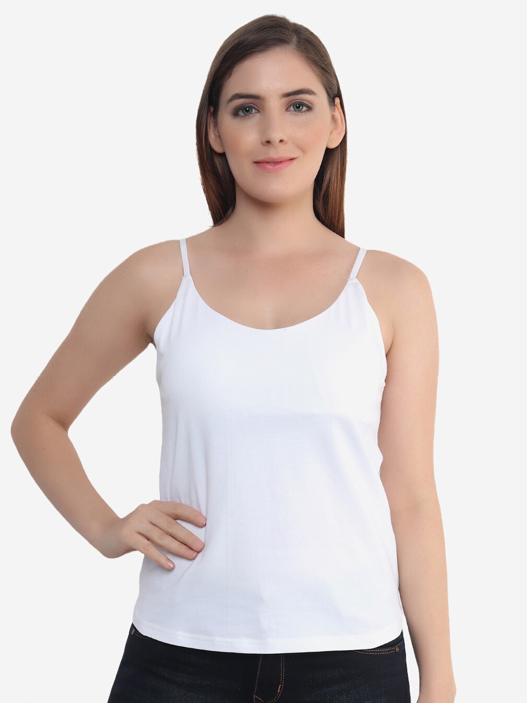 

Beau Design Removable Padding Camisole, White