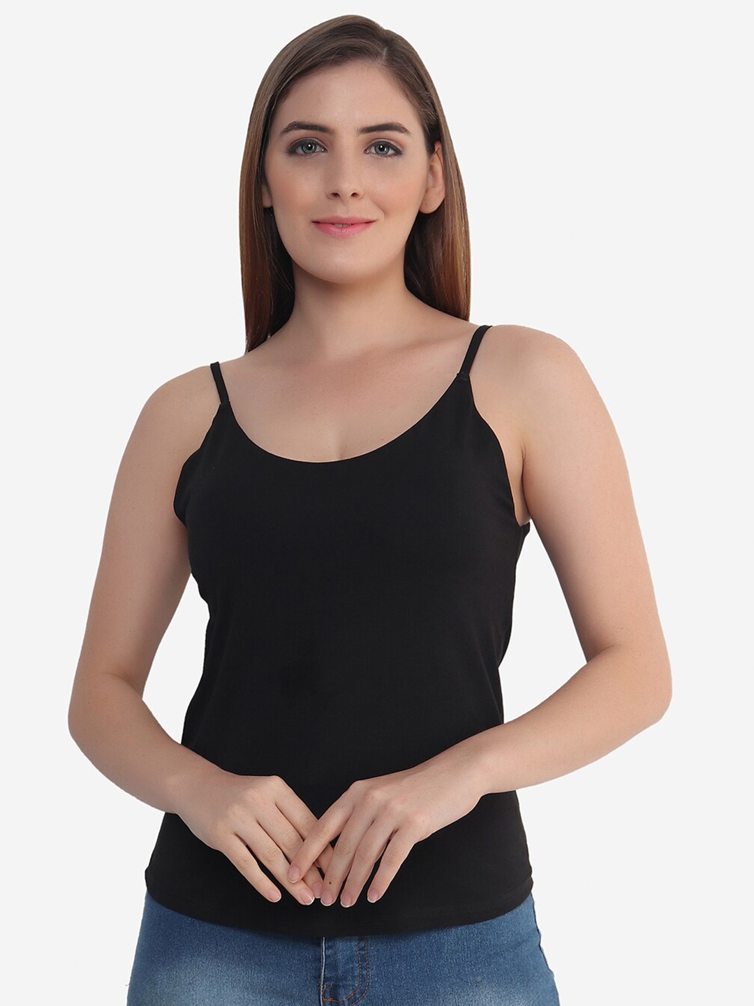 

Beau Design Removable Padding Camisole, Black
