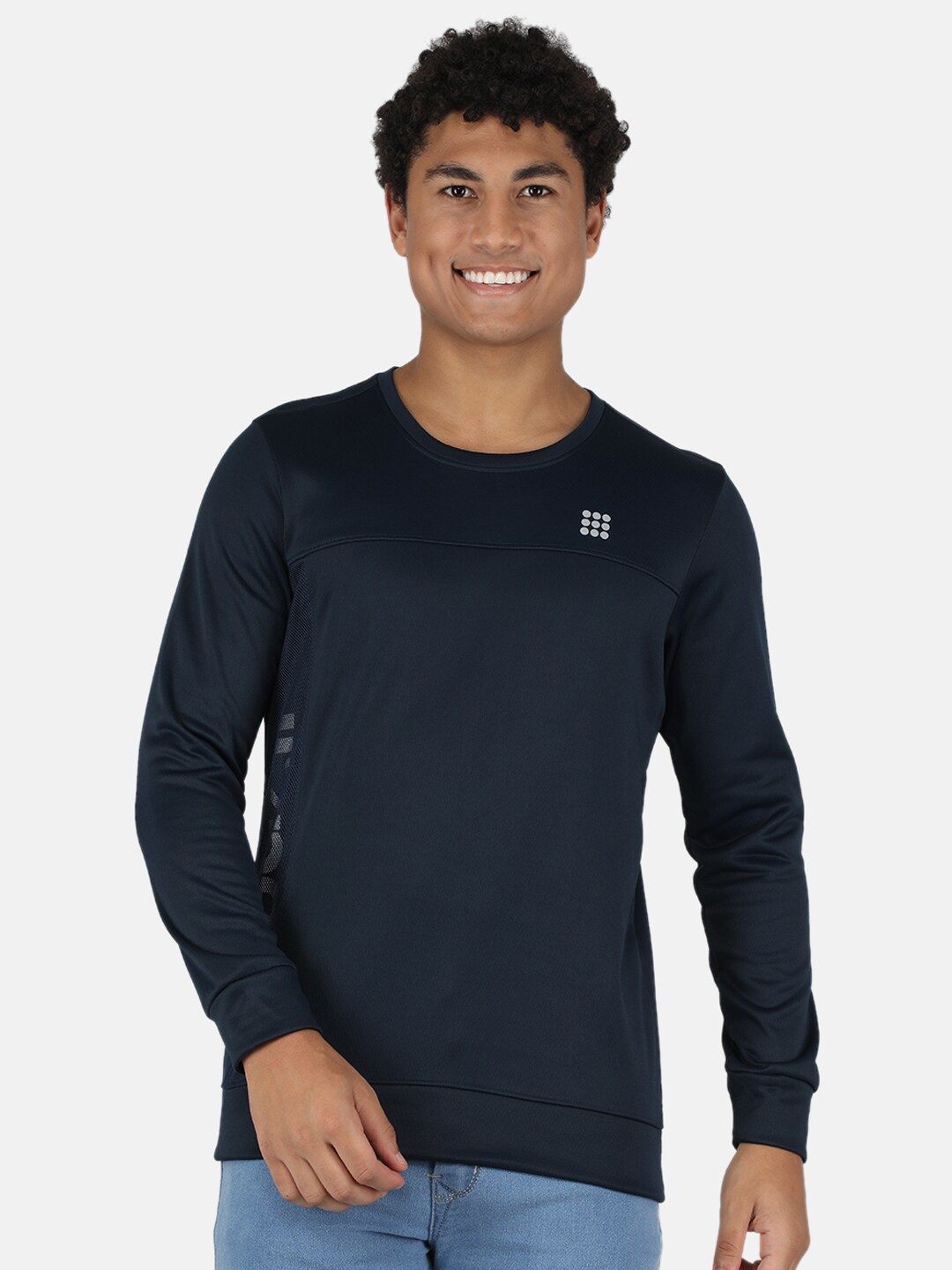 

rock it Men Black Solid Sweatshirt