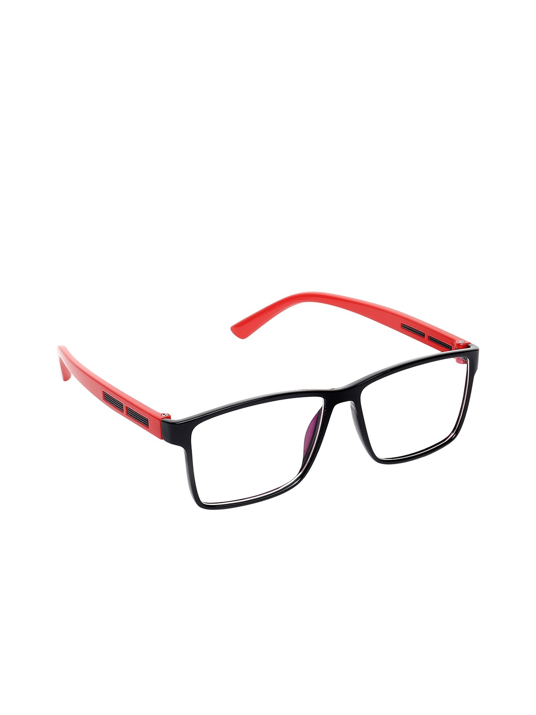 

ALIGATORR Unisex Clear Lens & Red Sunglasses with UV Protected Lens AGR_AERO SQR RED