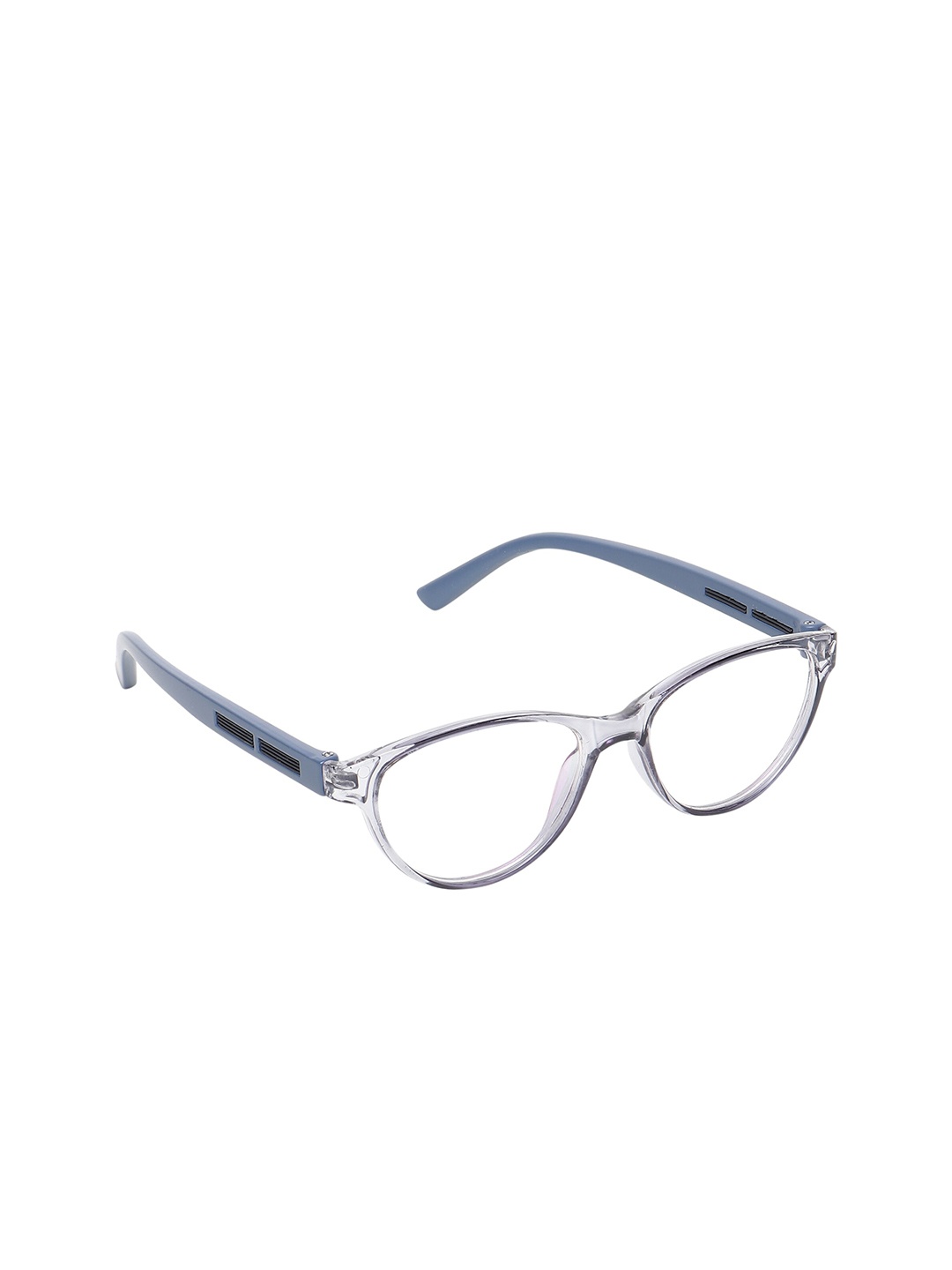 

ALIGATORR Clear Lens & Black Cateye Sunglasses with UV Protected Lens AGR_AERO CAT LGREY, Transparent
