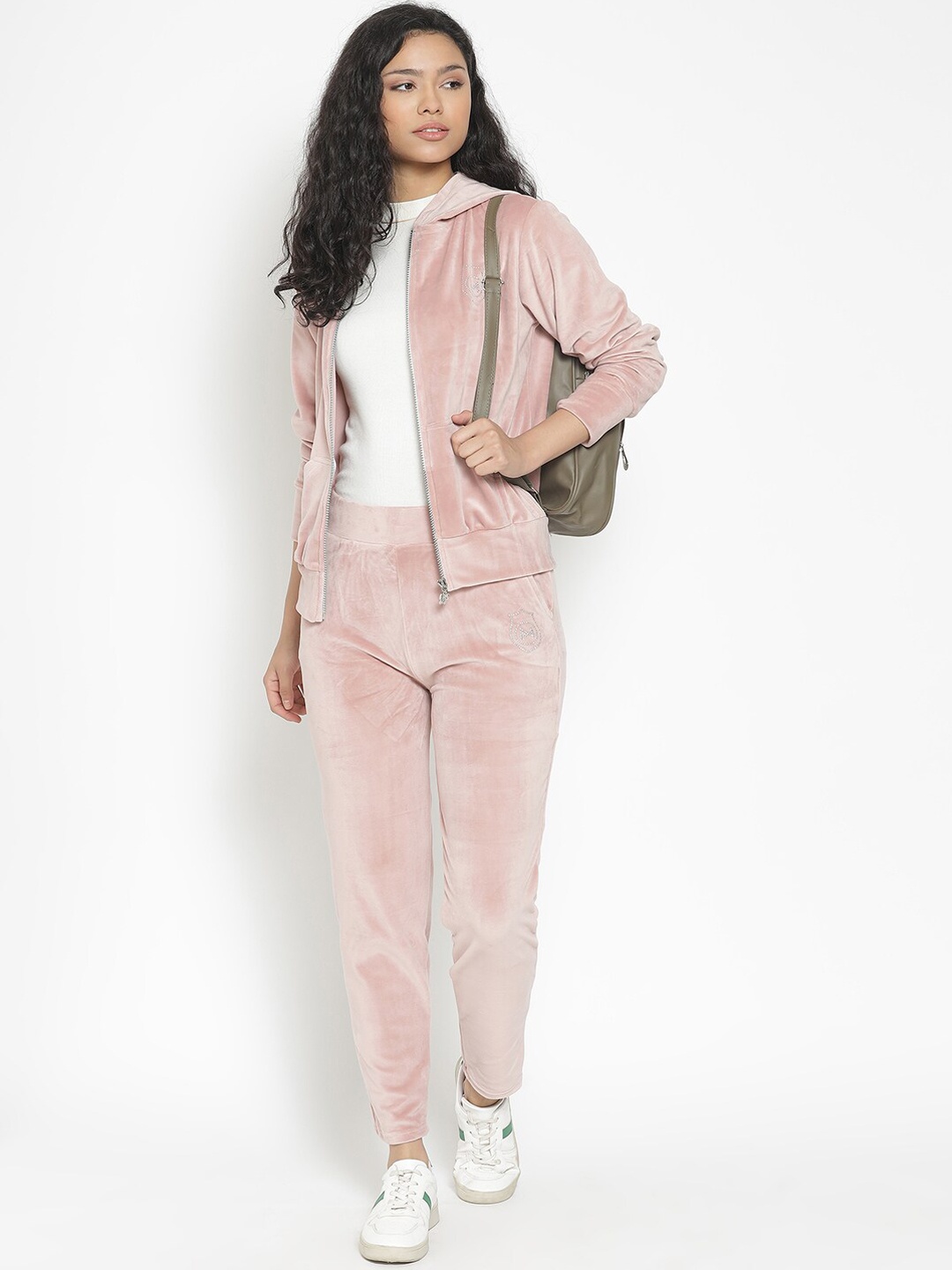 

MARC LOUIS Women Pink Solid Tracksuits