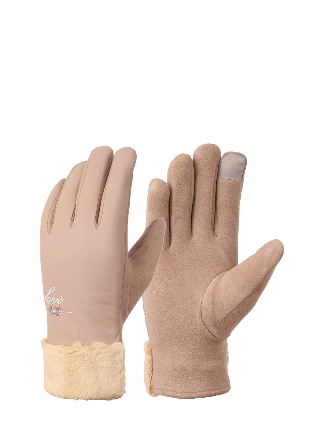 

ELLIS Women Beige Solid Hand Gloves