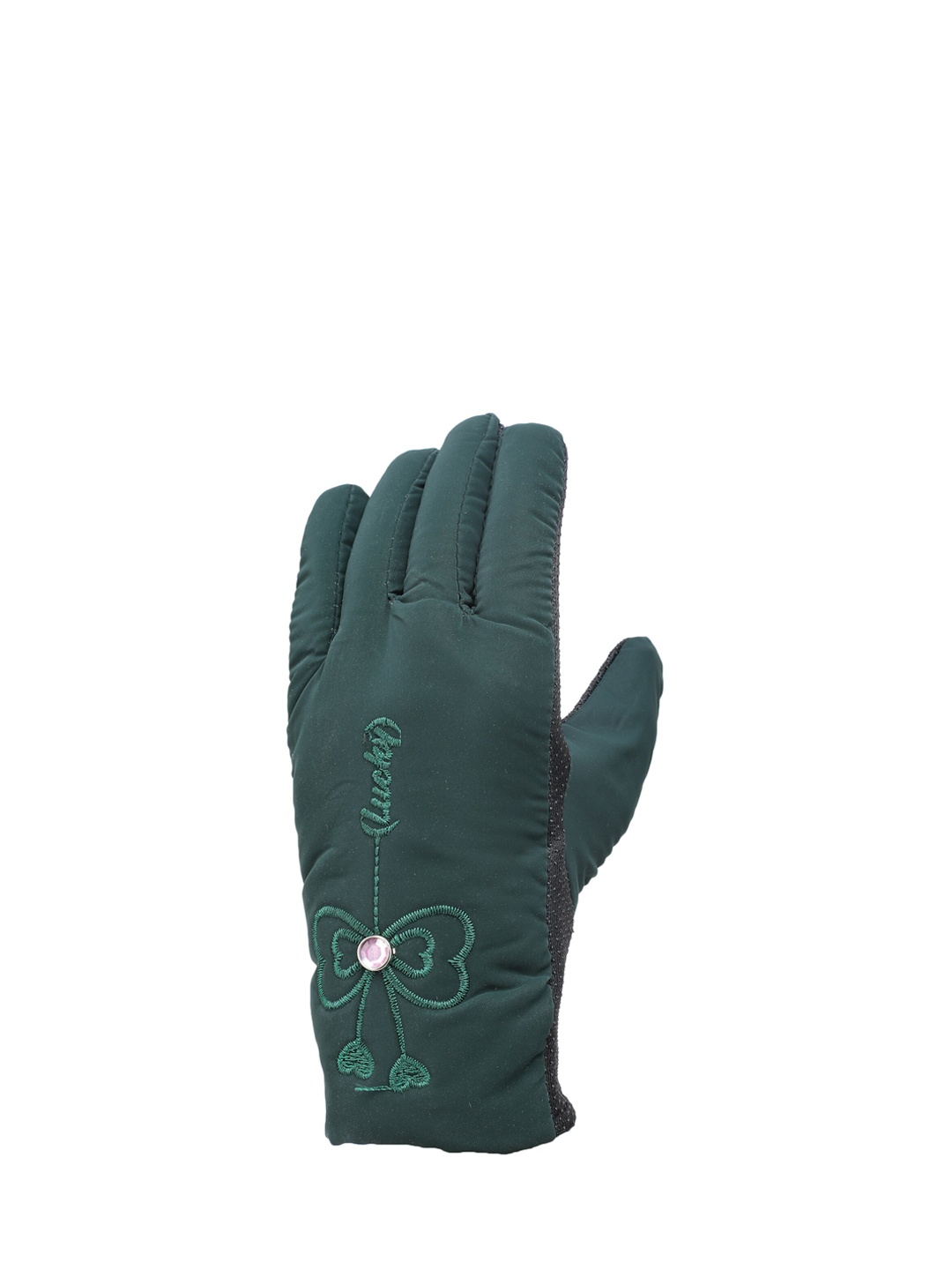 

ELLIS Women Green Solid Hand Gloves