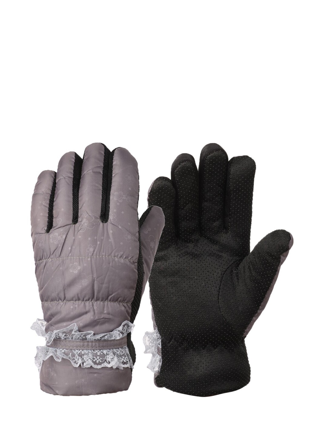

ELLIS Women Grey Solid Gloves