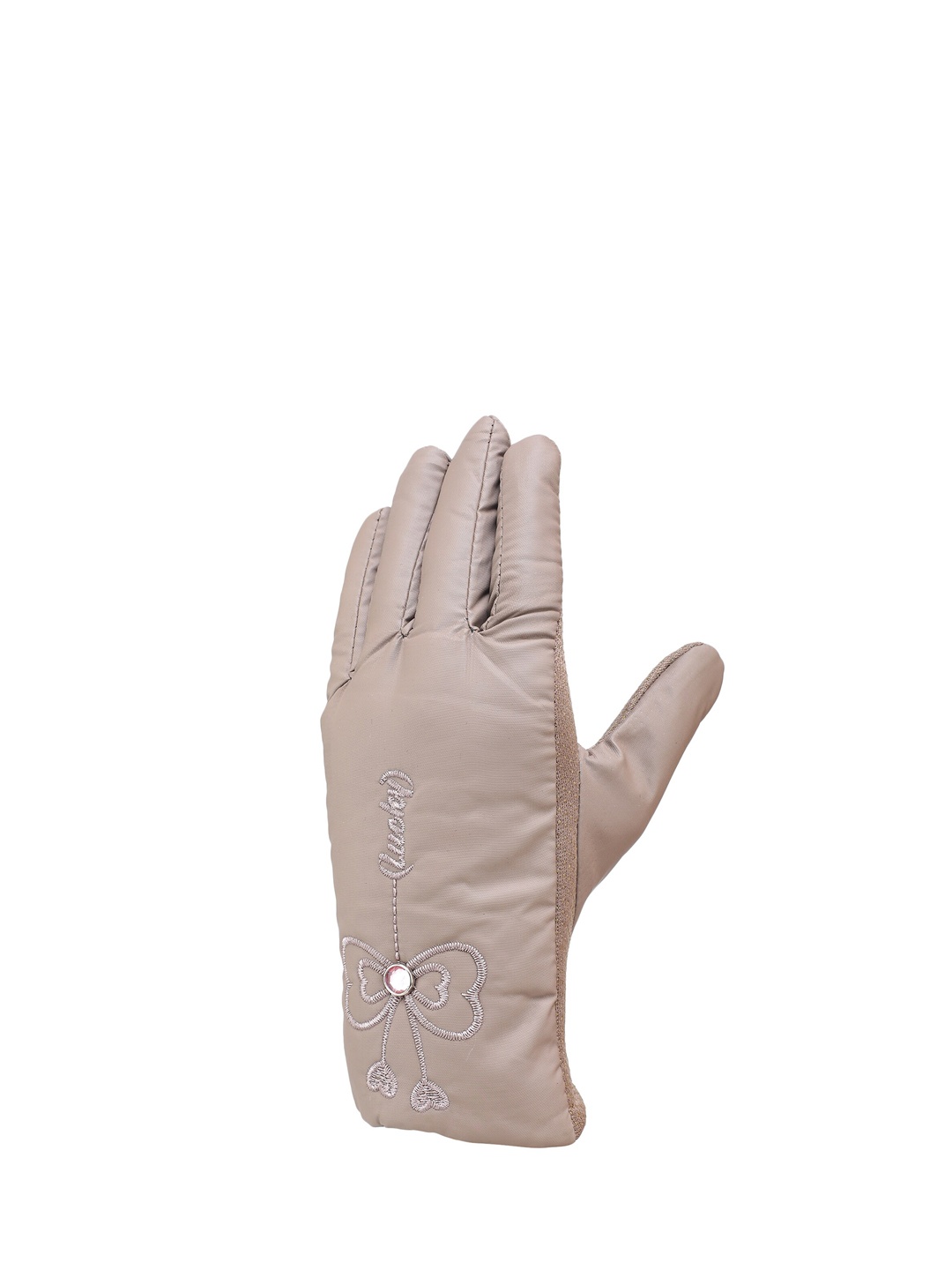 

ELLIS Women Cream-Coloured Embellished Hand Gloves