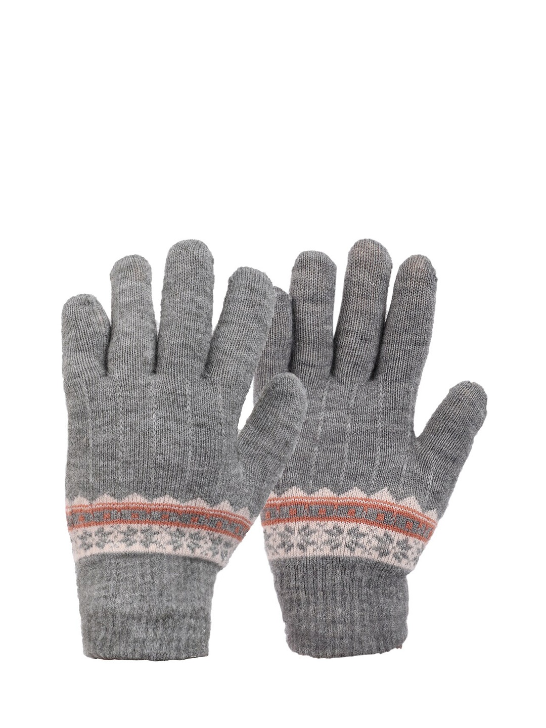 

ELLIS Women Grey Solid Gloves