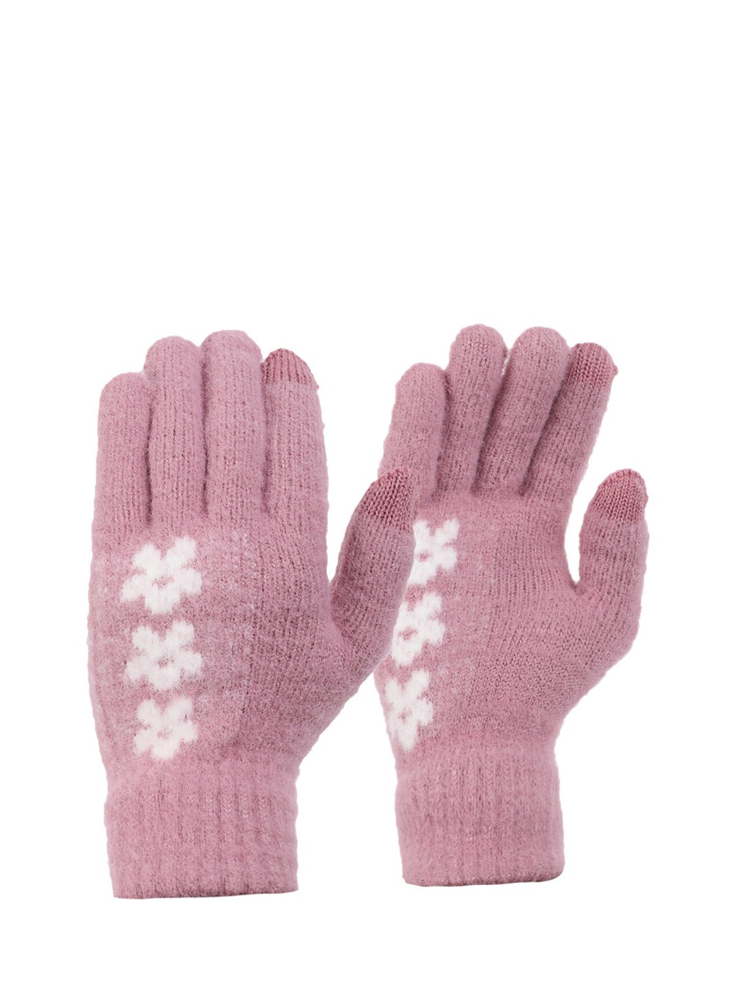 

ELLIS Women Pink Printed Gloves