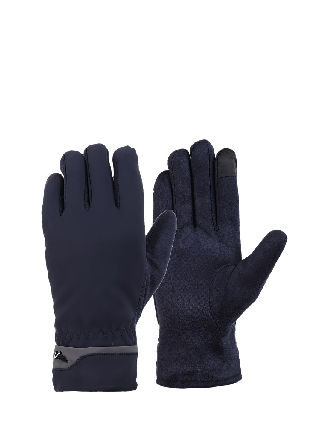 

ELLIS Blue Solid Winter Gloves