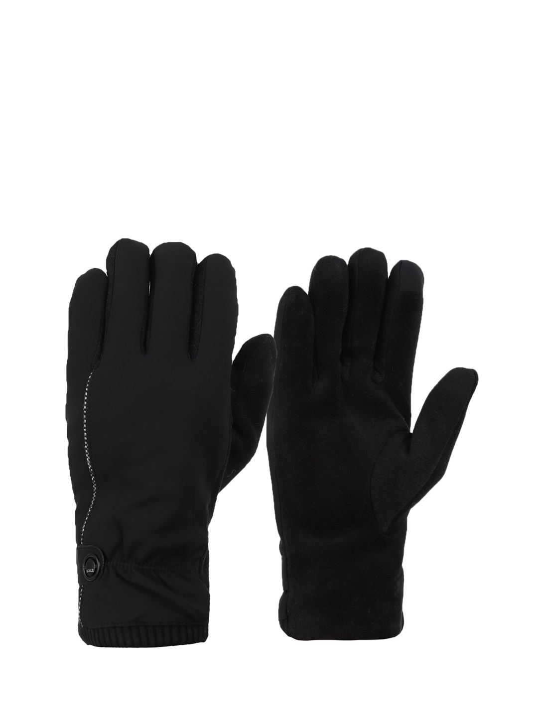

ELLIS Black Solid Hand Gloves