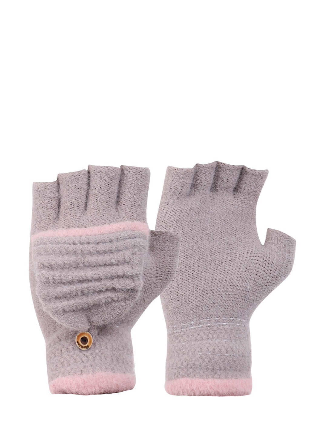 

ELLIS Grey Solid Winter Gloves