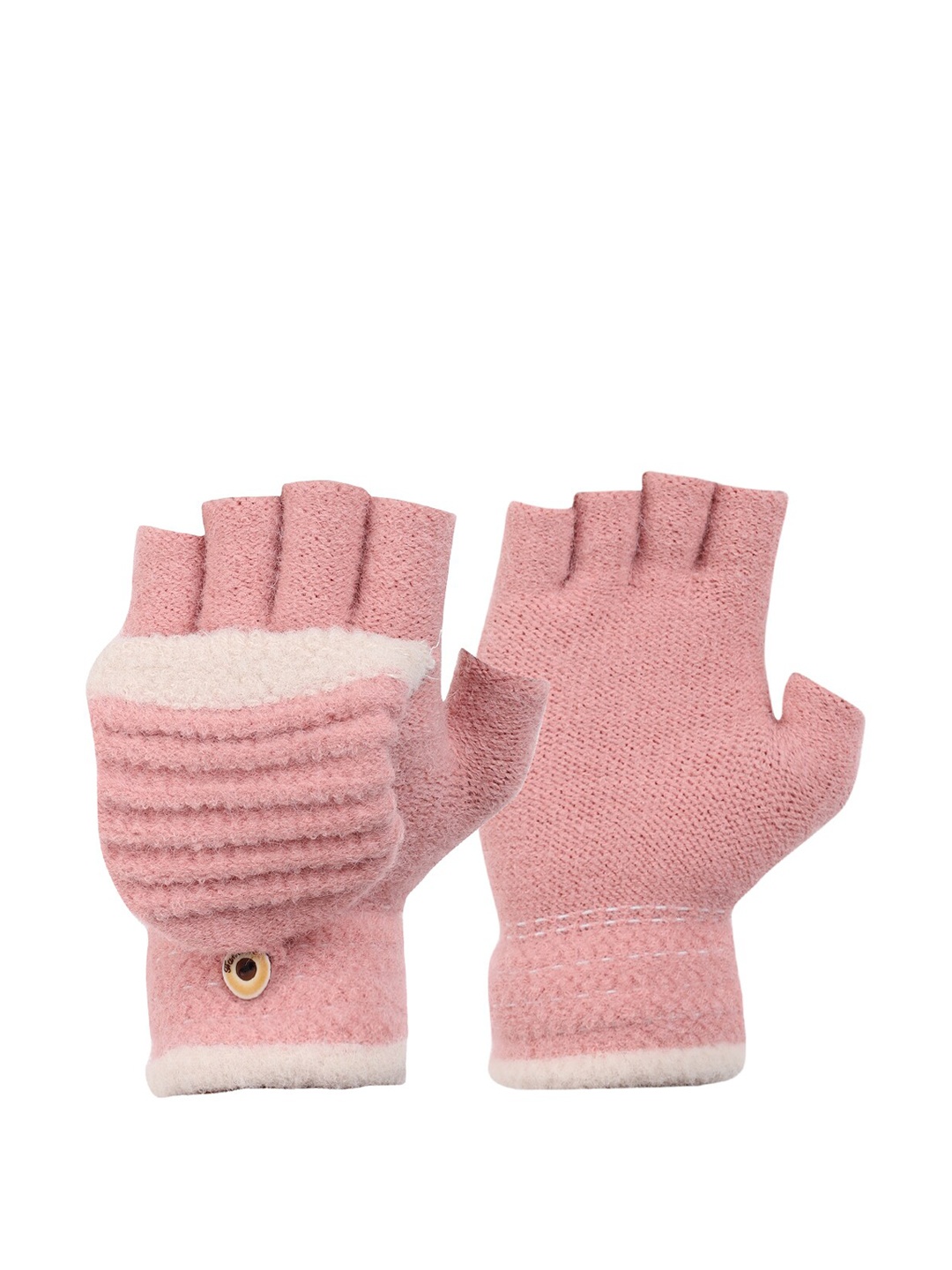 

ELLIS Pink Solid Textured Gloves