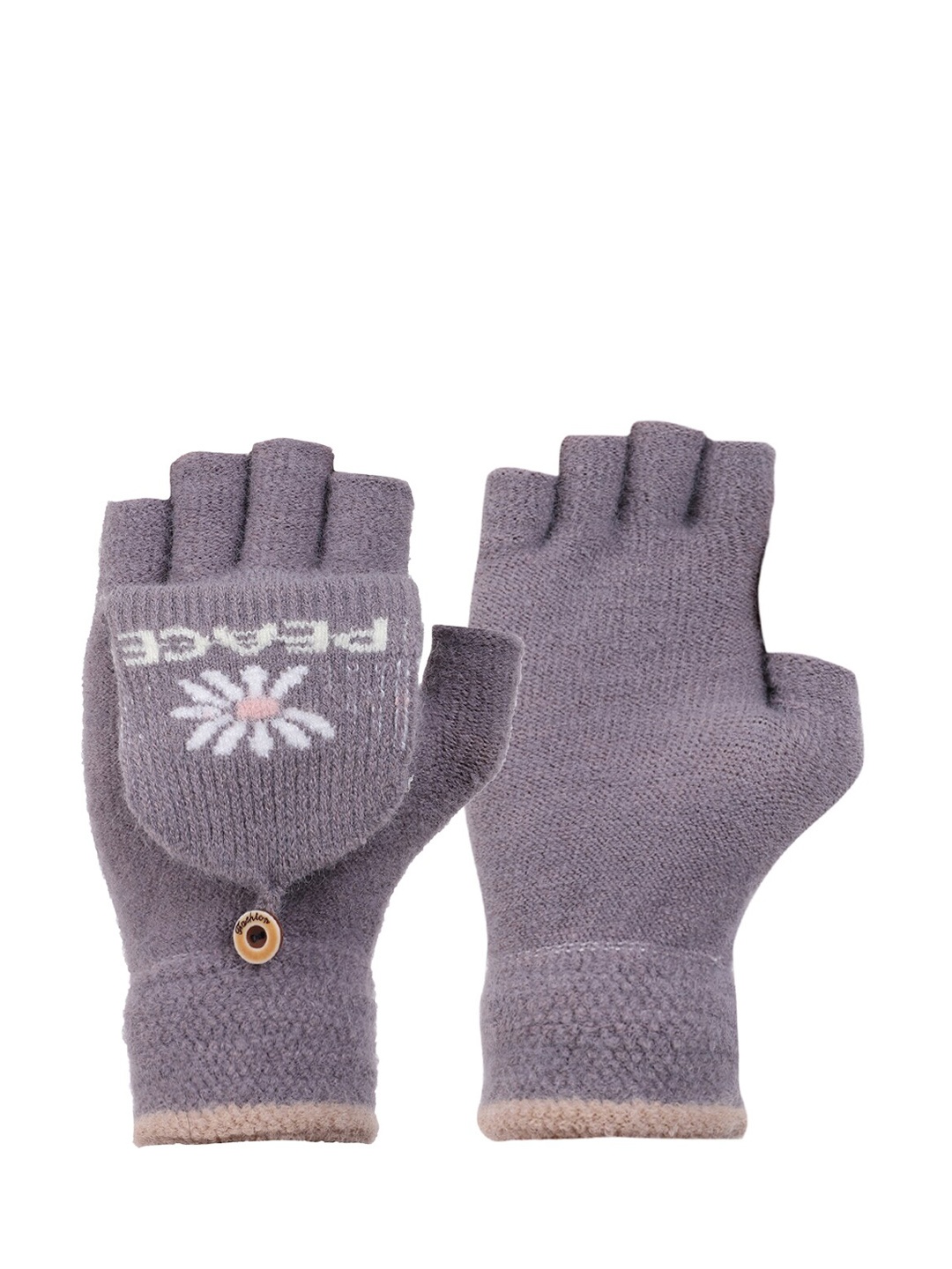 

ELLIS Patterned Hand Gloves, Grey