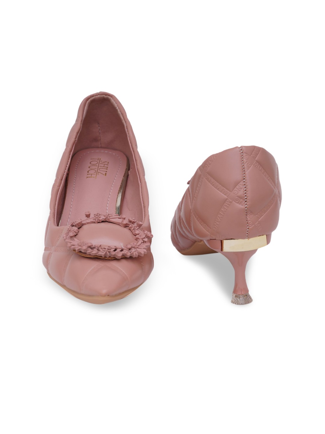 

SHUZ TOUCH Women Pink Kitten Pumps