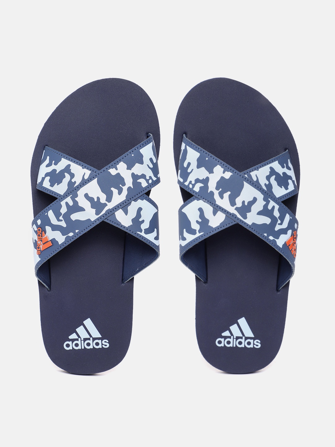 

ADIDAS Men Abstract Printed Sliders, Blue