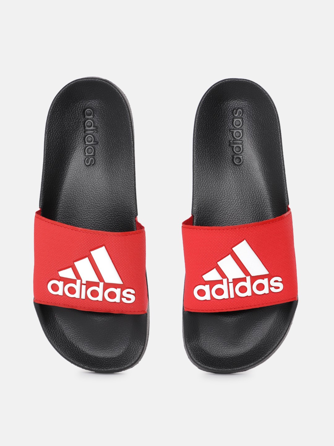 

ADIDAS Unisex Brand Logo Print Sliders, Red