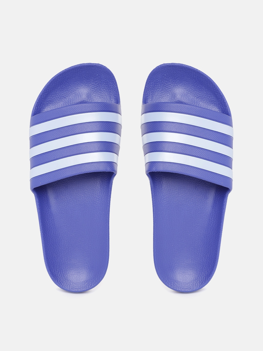 

ADIDAS Unisex Striped Sliders, Blue