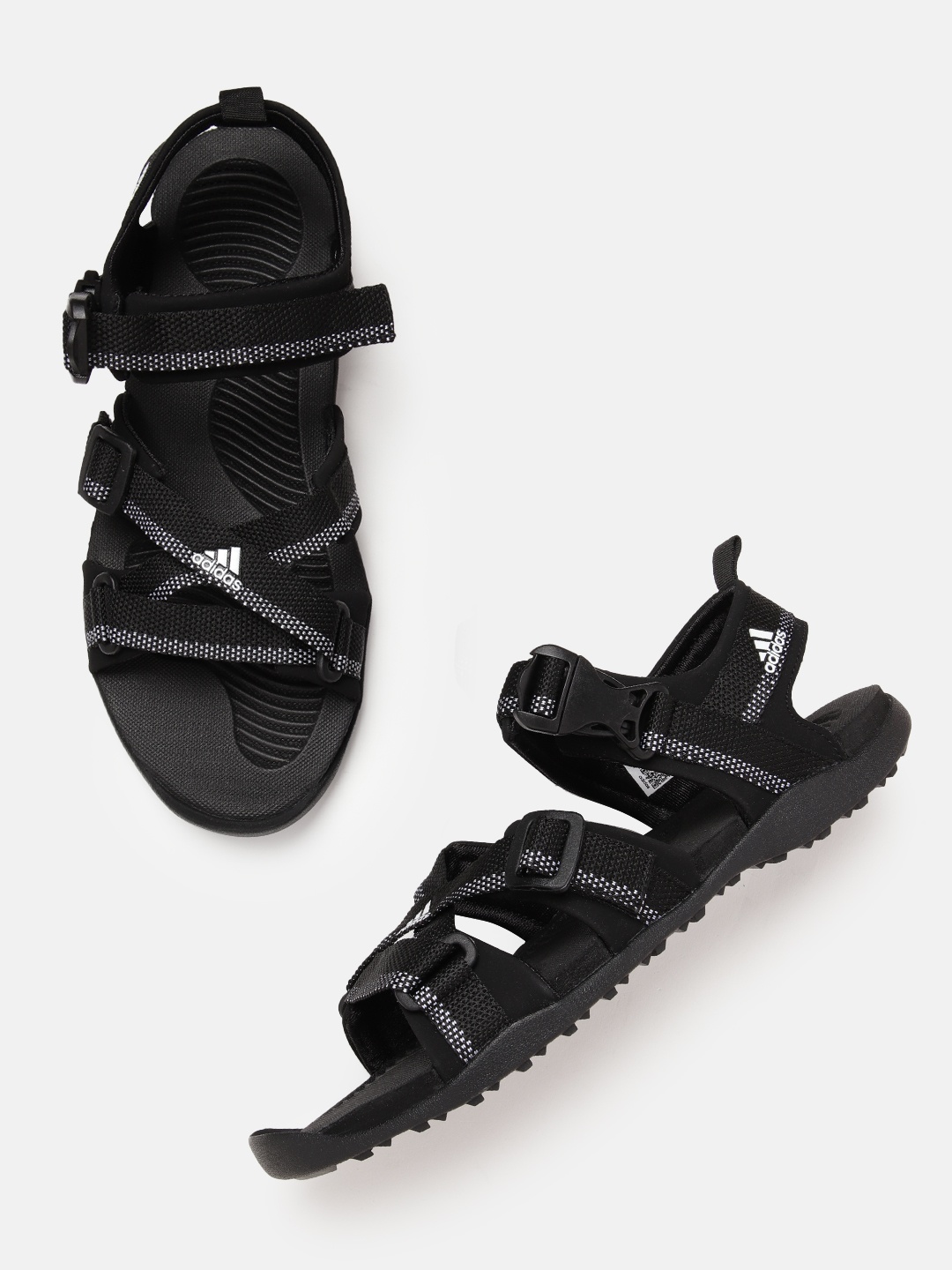 

ADIDAS Men Woven Design Nu Gladi Sports Sandals, Black