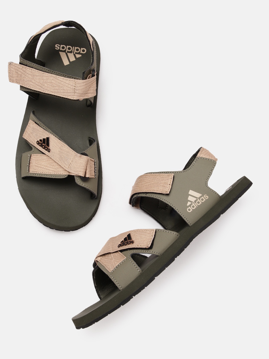 

ADIDAS Men Woven Design Low Li Sports Sandals, Olive