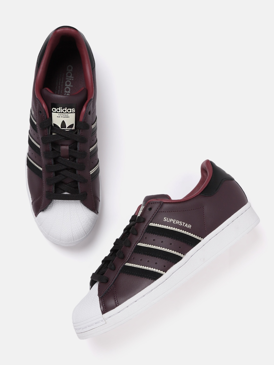 

ADIDAS Originals Men Superstar Sneakers, Maroon