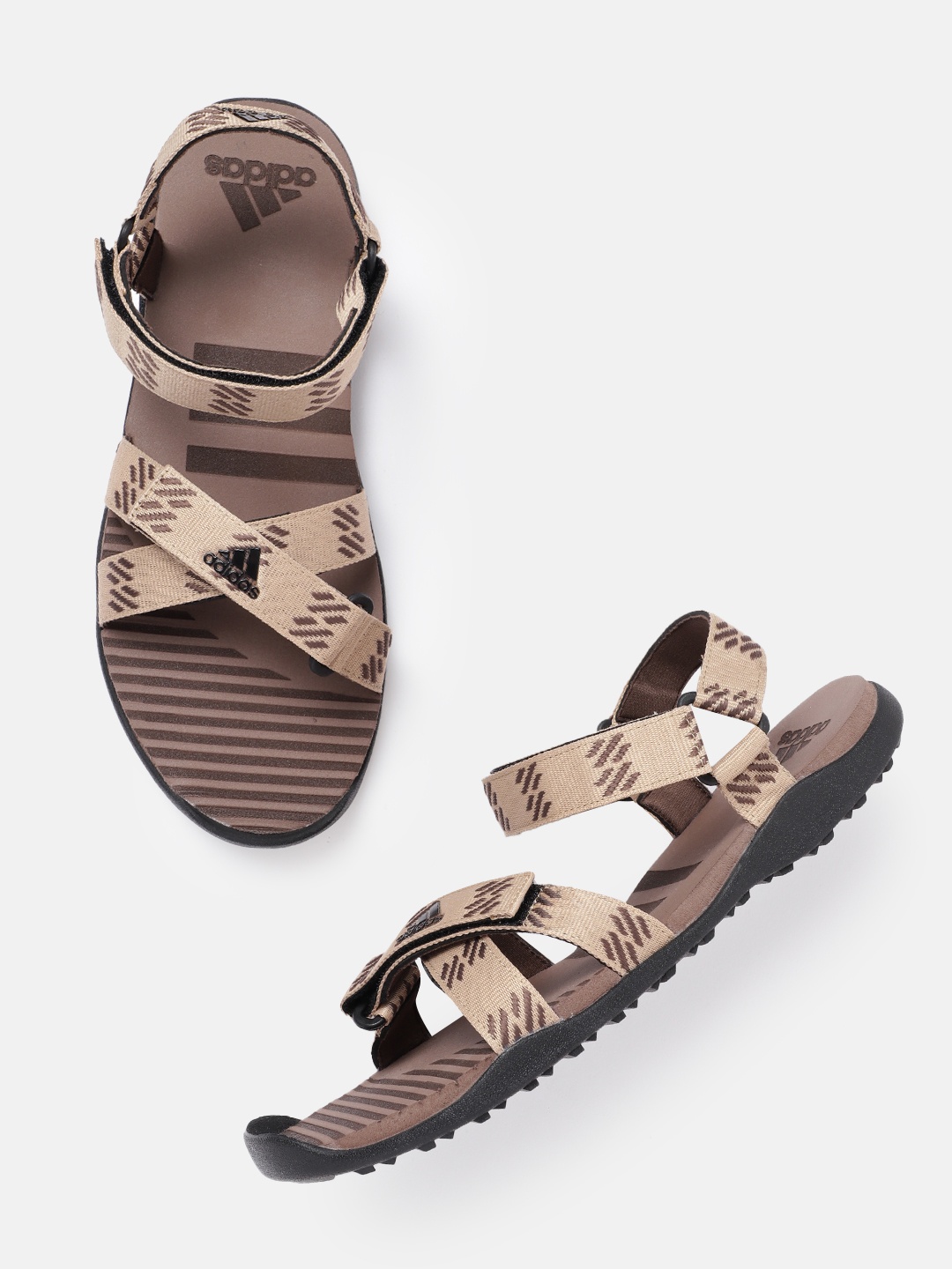 

ADIDAS Men Woven Design Moary Sports Sandals, Beige