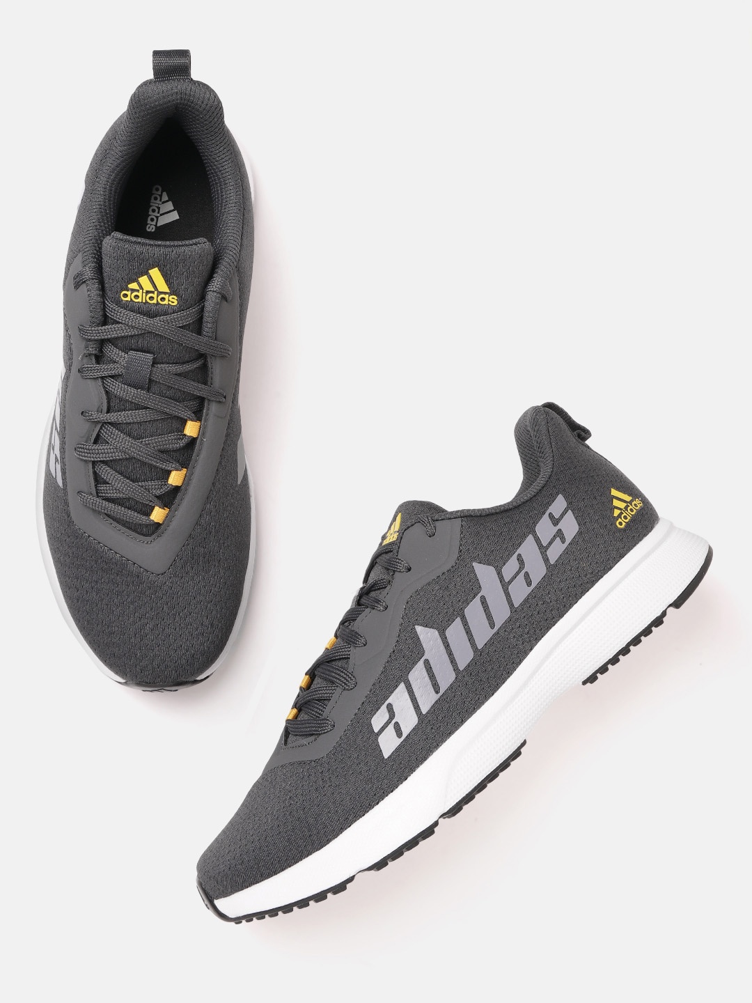 

ADIDAS Men Woven Design Glint Run Shoes, Grey