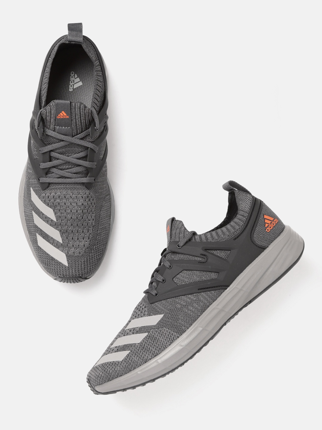 

ADIDAS Men Woven Design Flight Saber Running Shoes, Grey