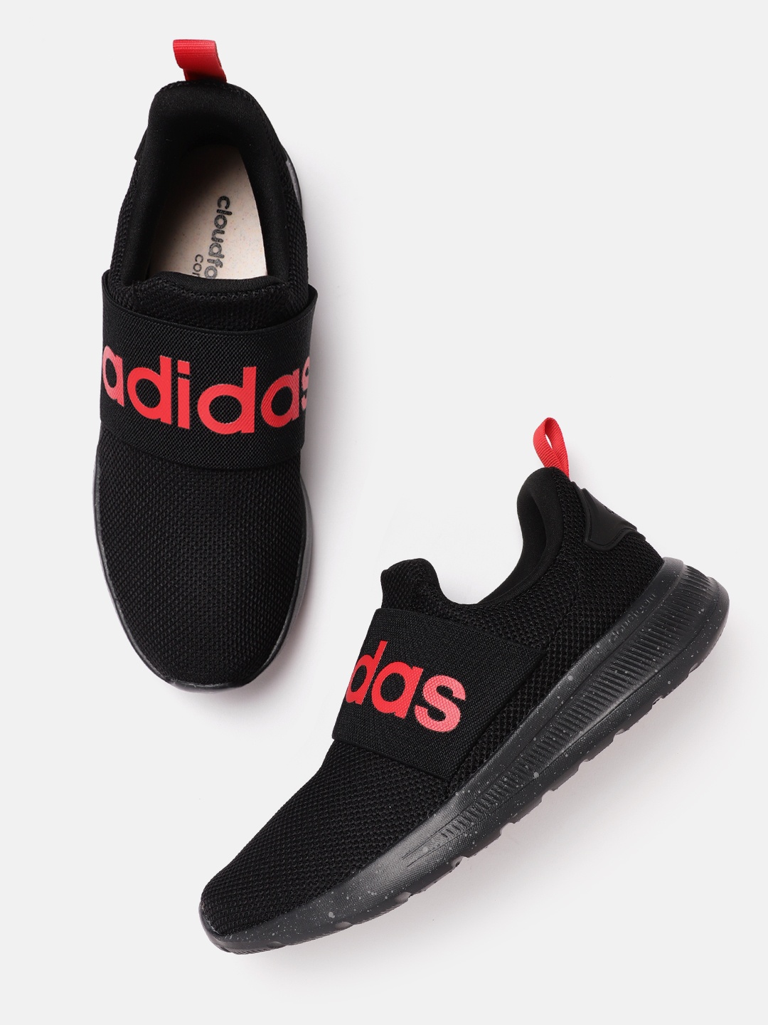 

ADIDAS Men Woven Design Lite Racer Adapt 4.0 Running Shoes, Black