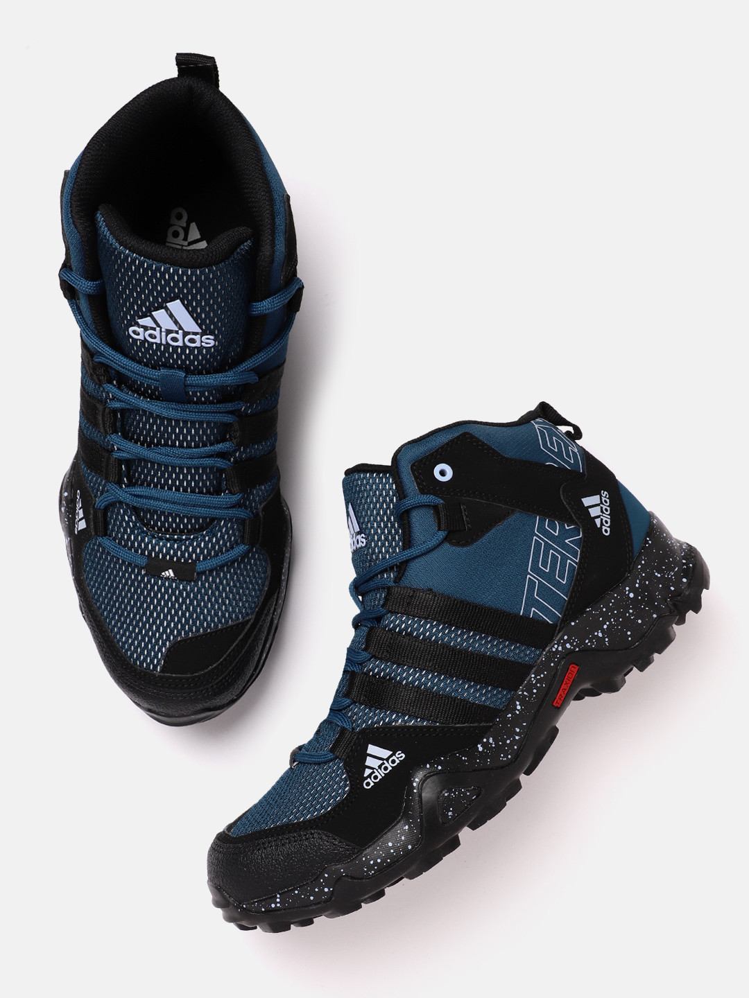 

ADIDAS Men Mid-Top Colourblocked Trail Stormex Trekking Shoes, Blue