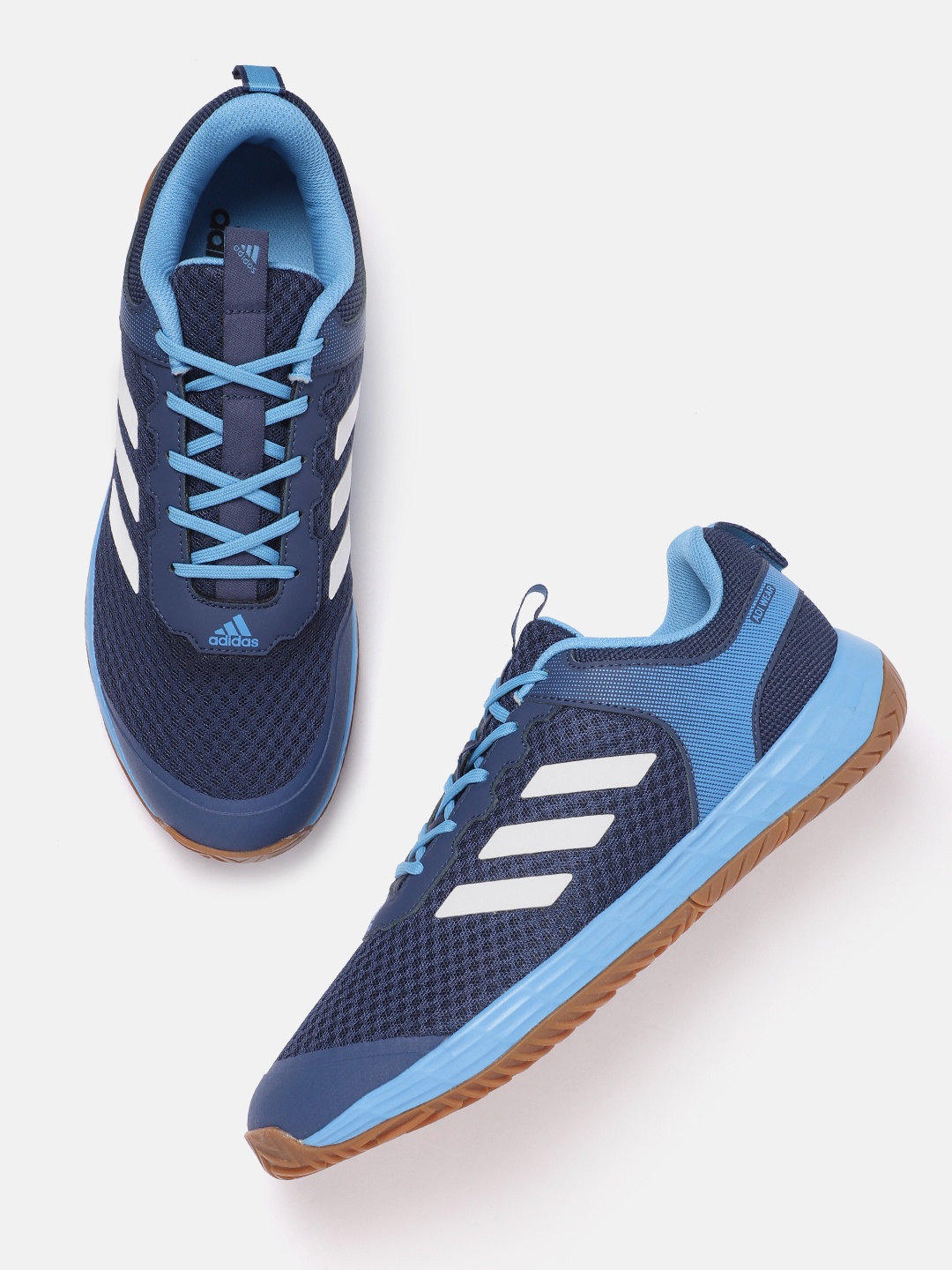 

ADIDAS Men Woven Design Milyenl Indoor Star Training or Gym Shoes, Blue