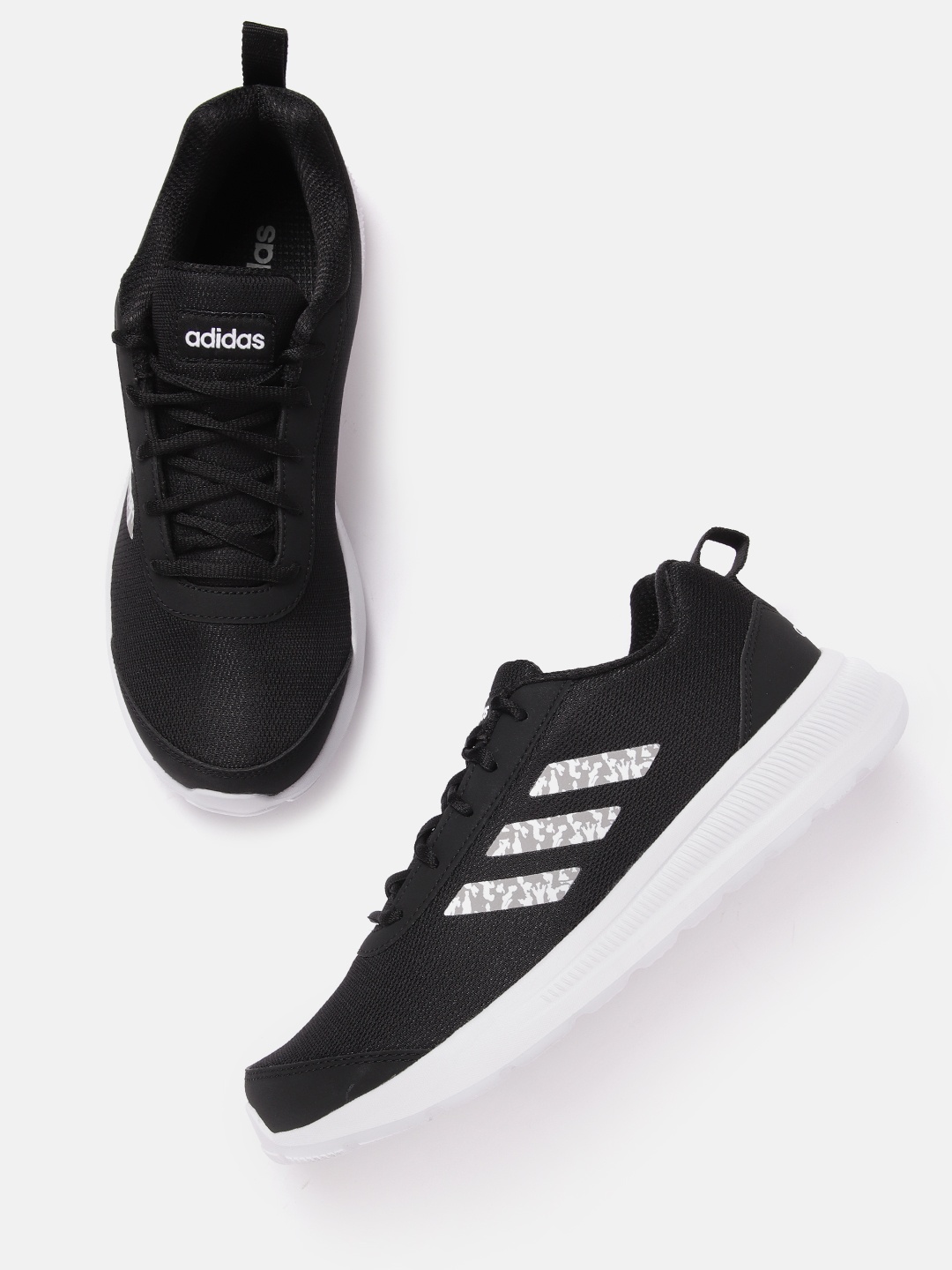 

ADIDAS Men Woven Design SteertAhead Running Shoes, Black