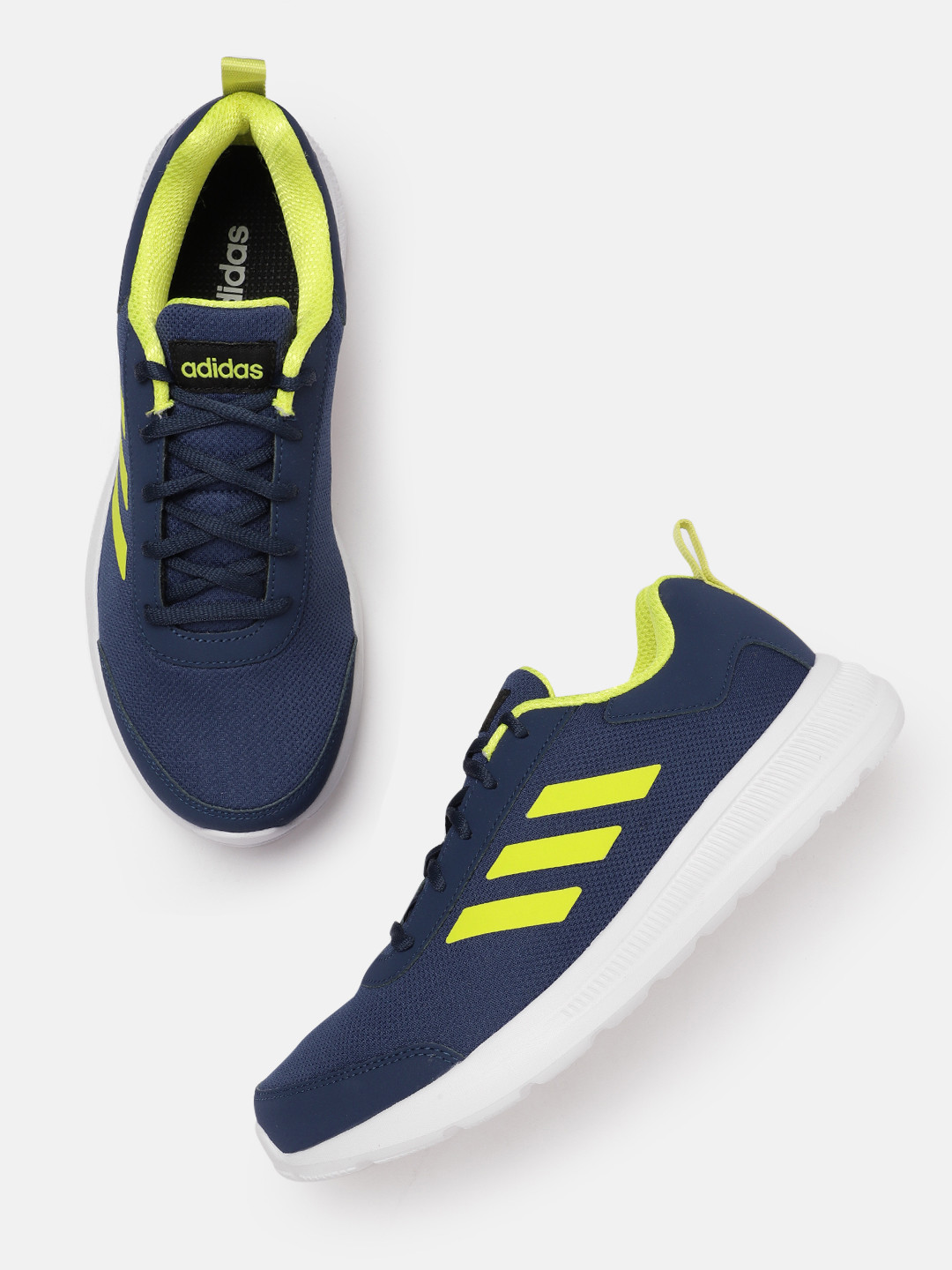 

ADIDAS Men Woven Design Striped Detail GlideEase M Non-Marking Running Shoes, Blue