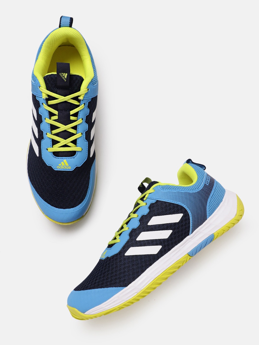

ADIDAS Men Colourbocked Milyenl Tennis Star Shoes, Blue