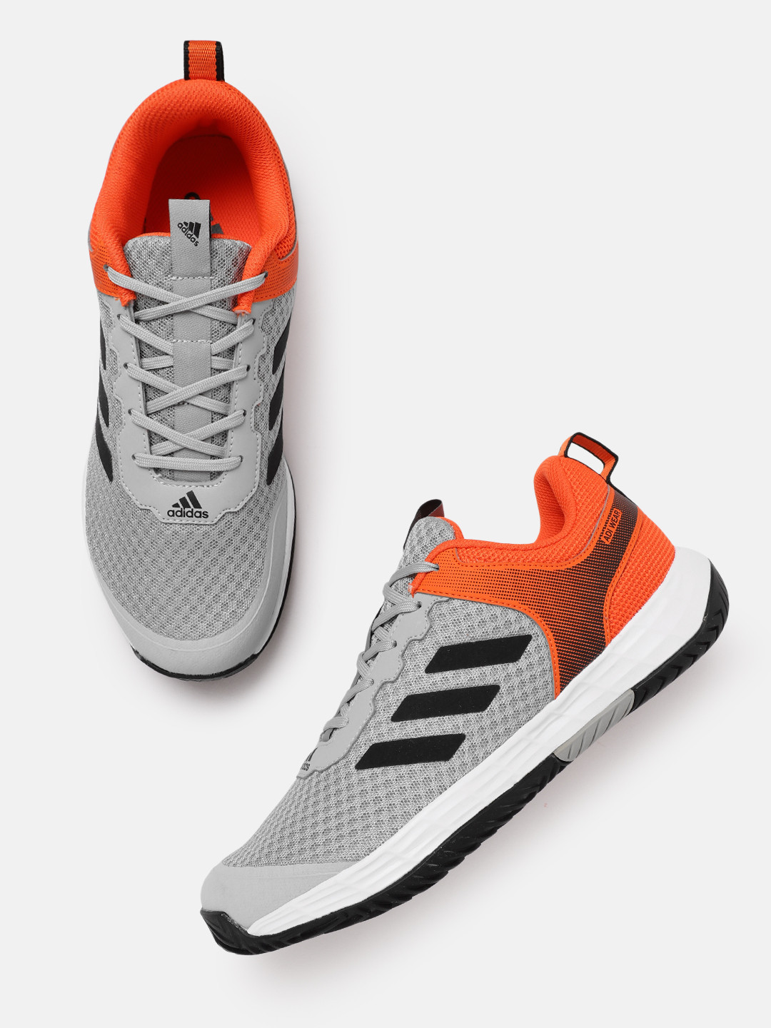 

ADIDAS Men Colourbocked Milyenl Tennis Star Shoes, Grey