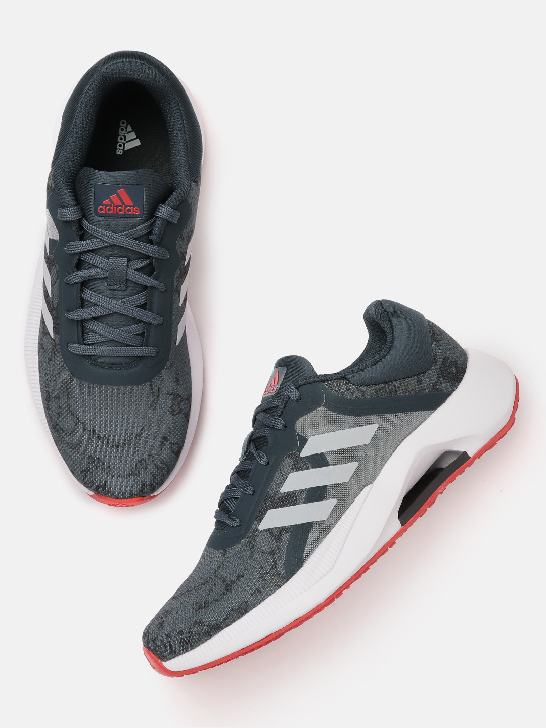 

ADIDAS Men Woven Design Duvento Running Shoes, Grey
