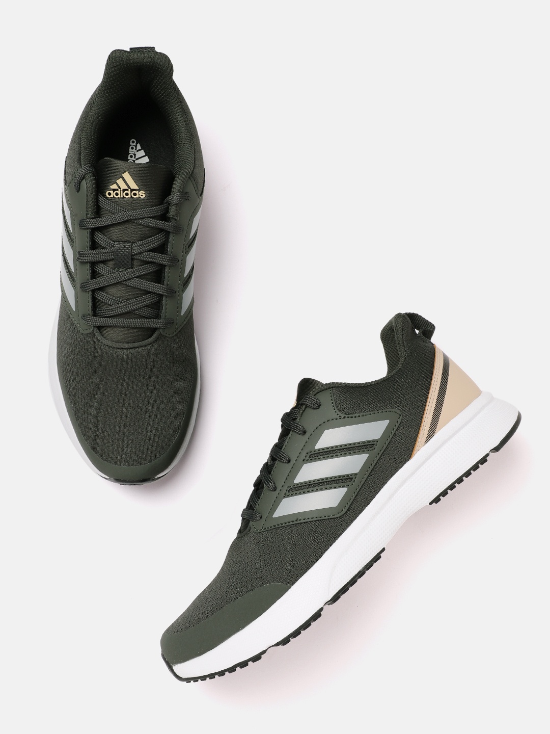 

ADIDAS Men Woven Design Stunicon Running Shoes, Olive