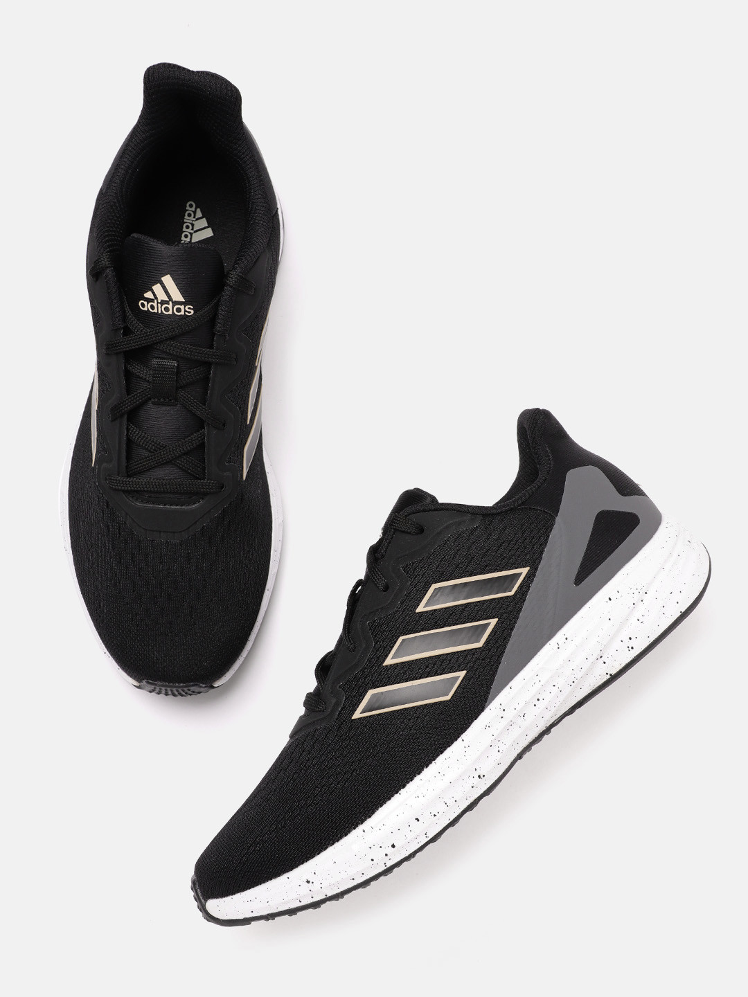 

ADIDAS Men Woven Design Topazo Running Shoes, Black