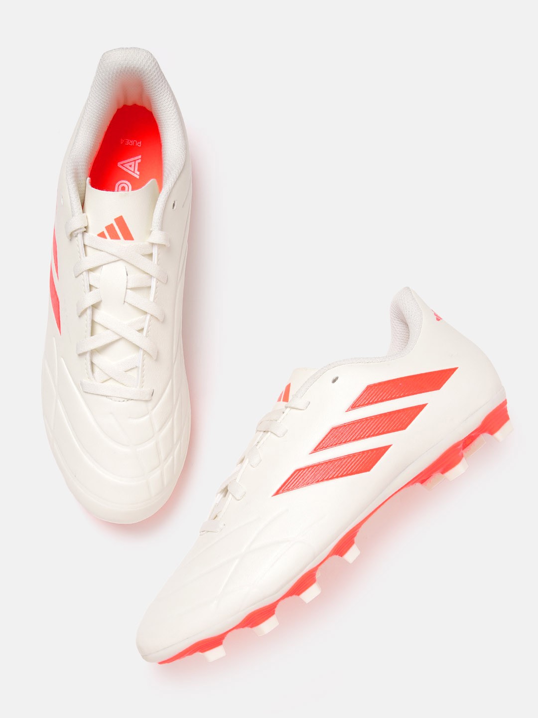 

ADIDAS Unisex COPA Pure.4 Flexible Ground Football Shoes, White