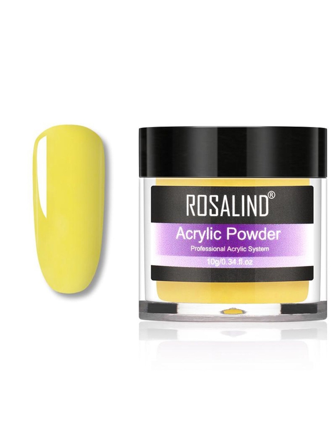 

ROSALIND Acrylic Powder Poly Nail Gel Extension Builder Nail Art Gel 10 g - 206, Yellow
