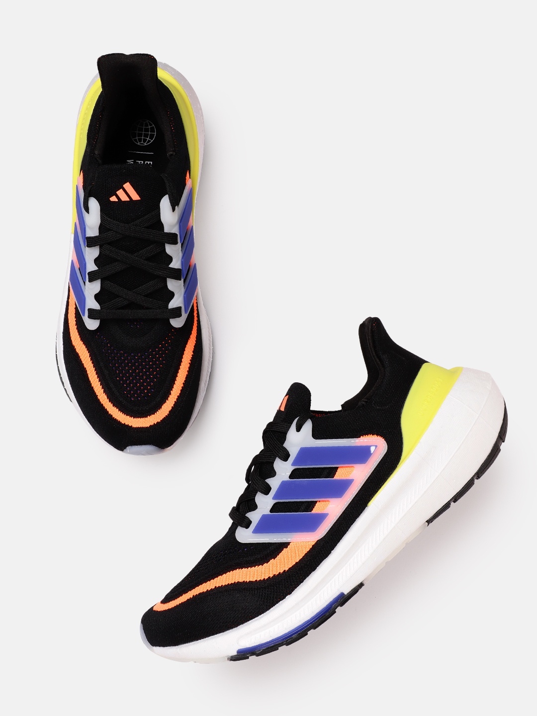 

ADIDAS Men Woven Design Ultraboost Light Running Shoes, Black