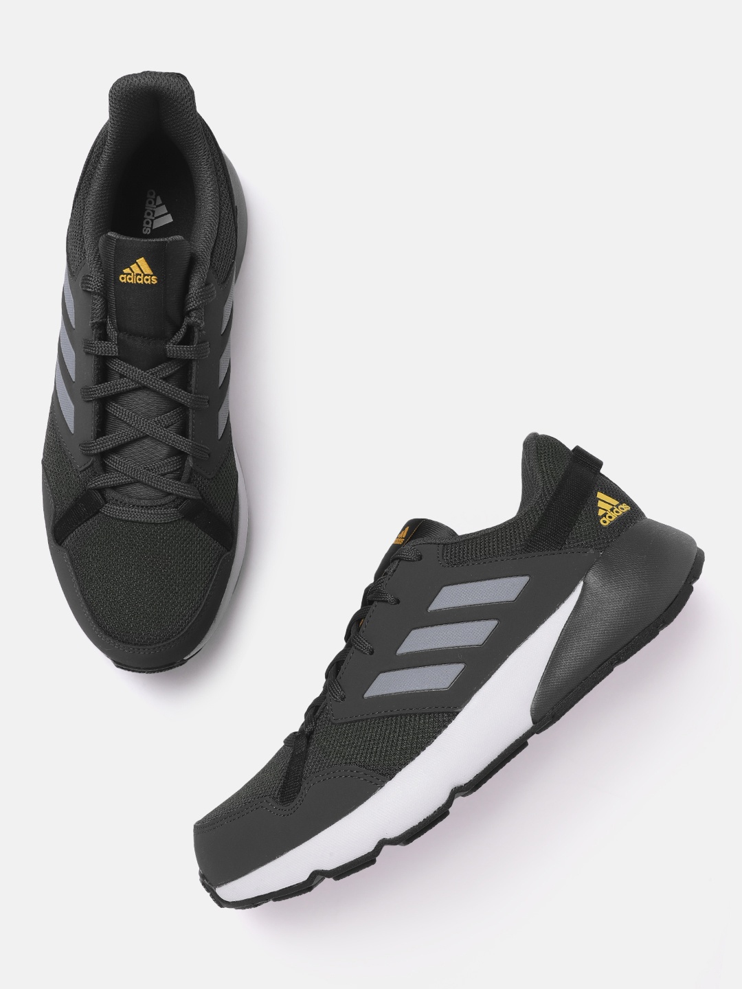 

ADIDAS Men Woven Design CyberRun Running Shoes, Green