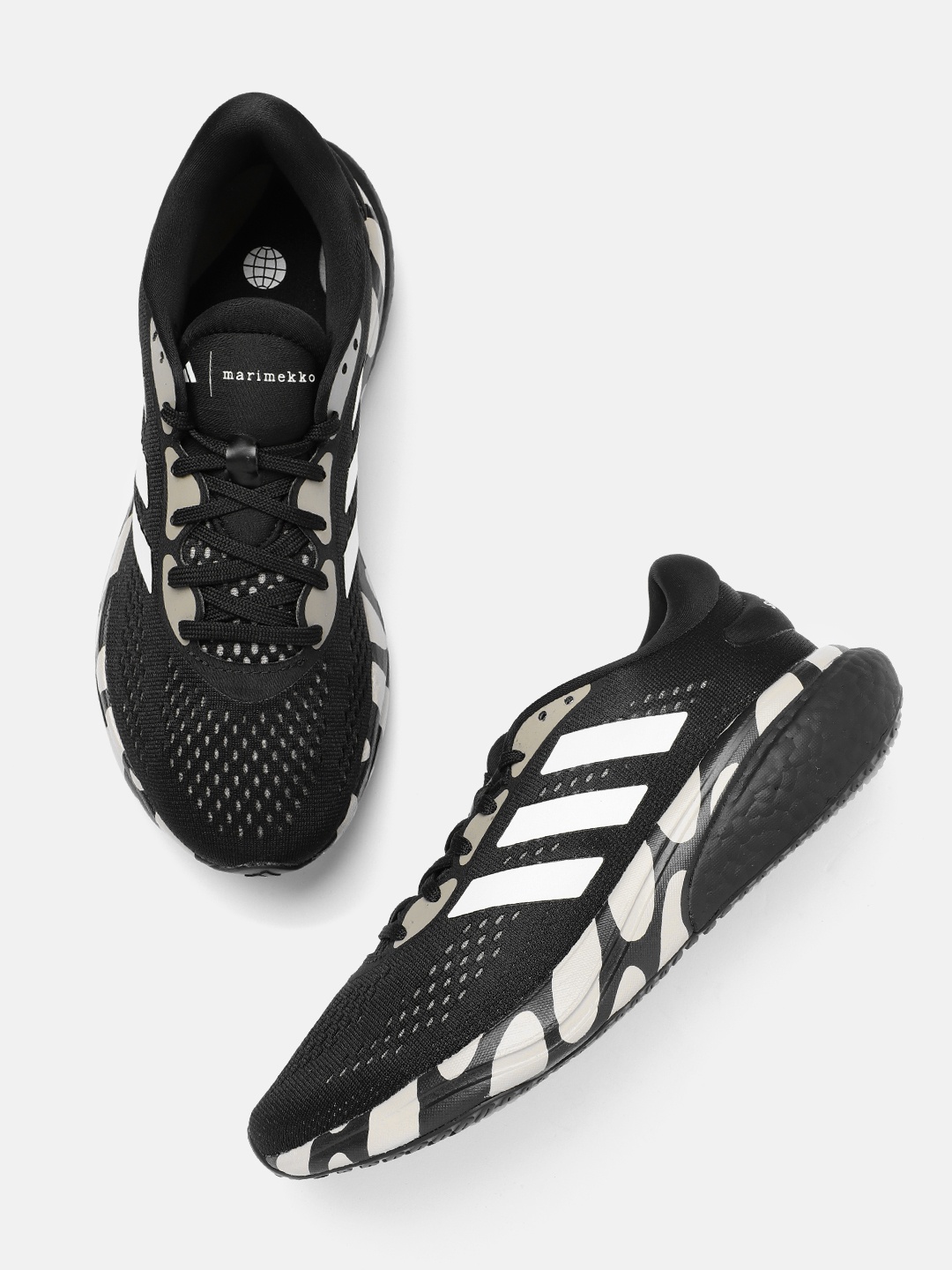 

ADIDAS Men Woven Design Supernova 2 X Marimekko Running Shoes, Black